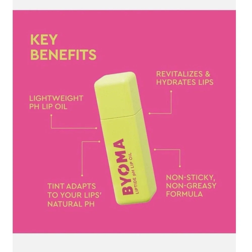 Byoma Galactic Liptide Duo Lip Care‎ Set 5ml Pink New pH Lip Oil & Lip Mask